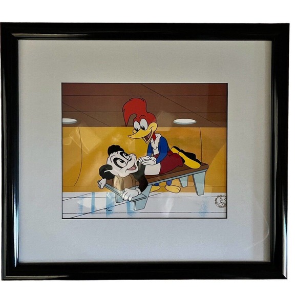 Woody Woodpecker Cel Massage Table Walter Lantz Rare Edition 109/1000 - Picture 1 of 11